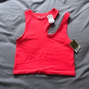 Pink crop shirt